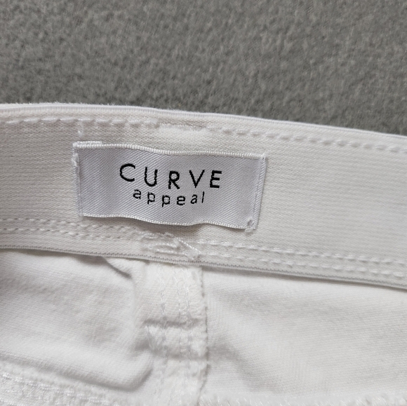 Curve Appeal Women's High Rise Wide Leg Crop Comfort Waist Sz 16 / 33 - Picture 6 of 9